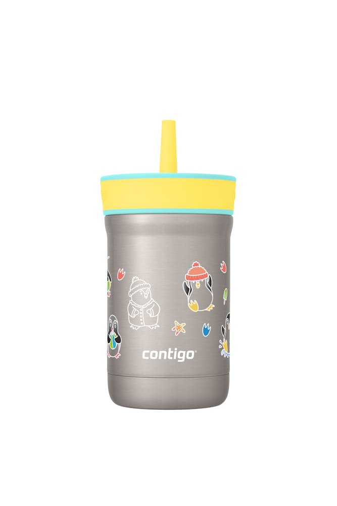 Kids Leighton Spill-Proof Stainless Steel Tumbler with Straw, 12oz L6