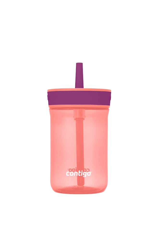 Kids’ Leighton Straw Tumbler with Spill-Proof Leak-Proof Lid, 14oz E4