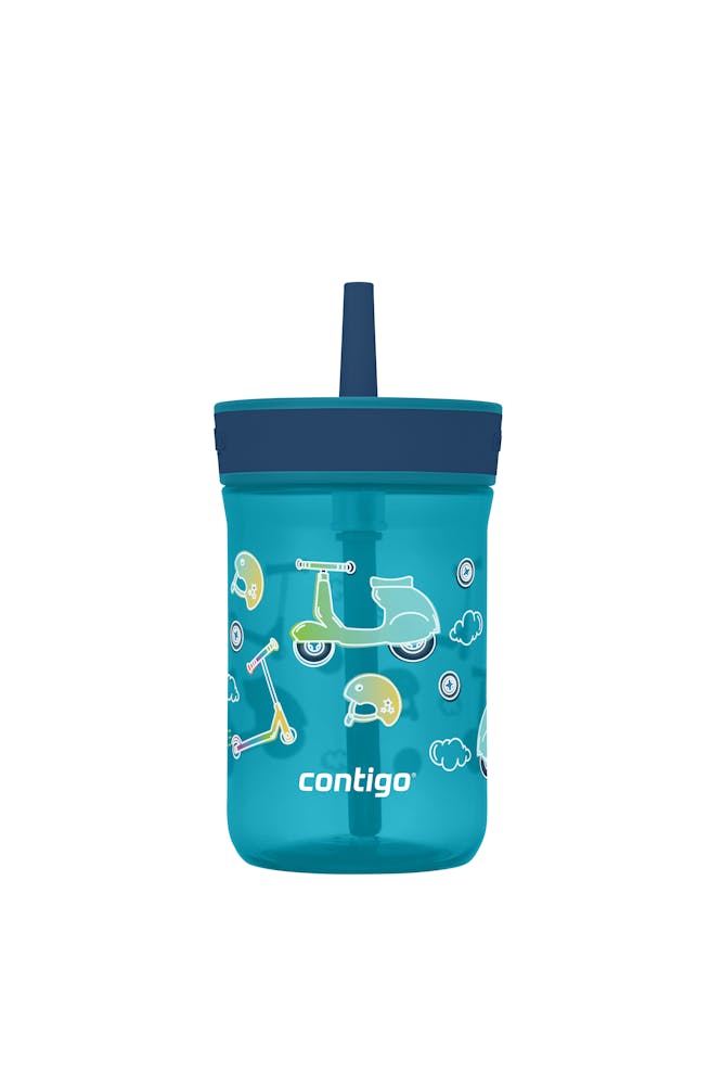 Kids’ Leighton Straw Tumbler with Spill-Proof Leak-Proof Lid, 14oz E4