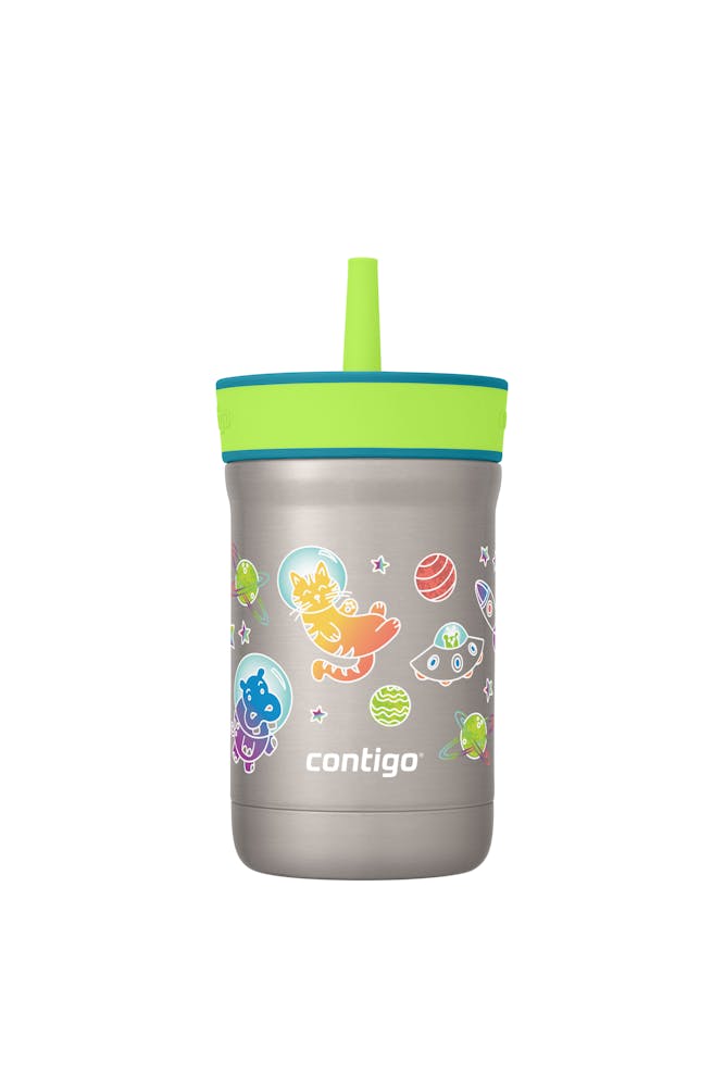 Kids Leighton Spill-Proof Stainless Steel Tumbler with Straw, 12oz L6
