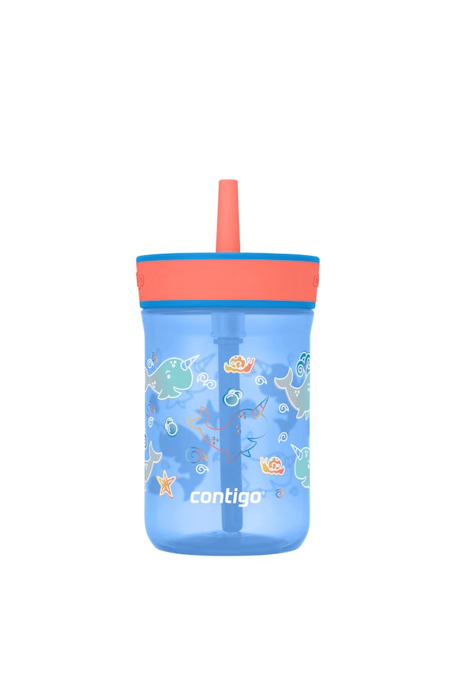 Kids’ Leighton Straw Tumbler with Spill-Proof Leak-Proof Lid, 14oz E4