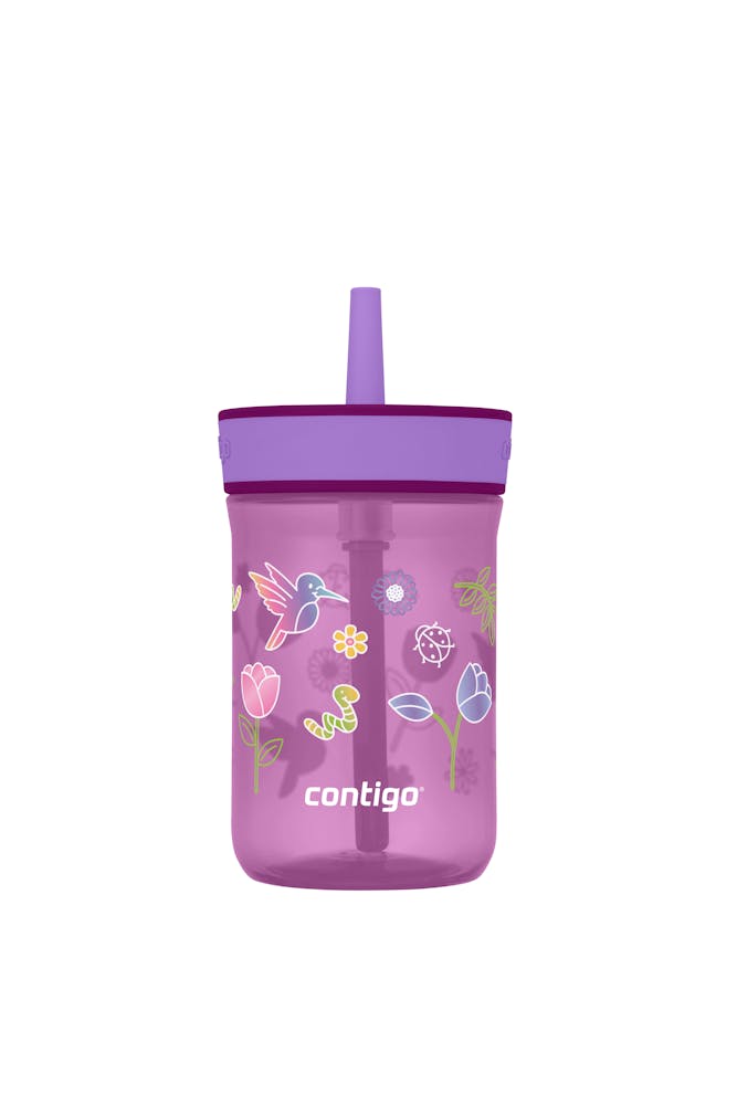 Kids’ Leighton Straw Tumbler with Spill-Proof Leak-Proof Lid, 14oz E4