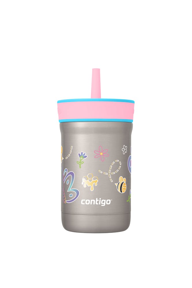 Kids Leighton Spill-Proof Stainless Steel Tumbler with Straw, 12oz L6